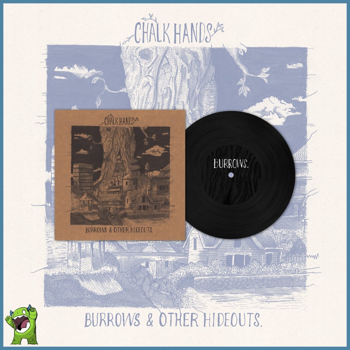 Chalk Hands - Burrows & Other Hideouts EP [7-inch Vinyl]