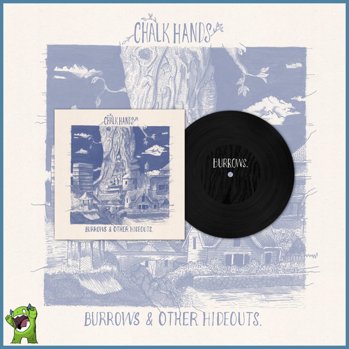 Chalk Hands - Burrows & Other Hideouts EP [7-inch Vinyl]