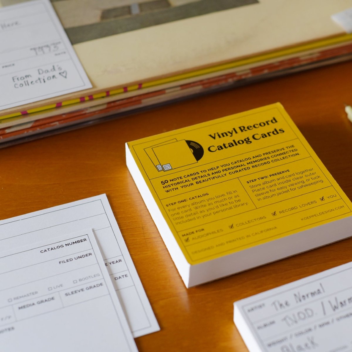 Vinyl Record Catalog Cards Clever Eagle Records